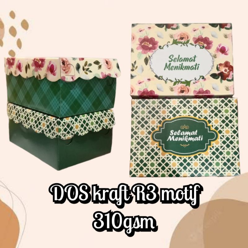 

kotak kue R3 motif dus kue
