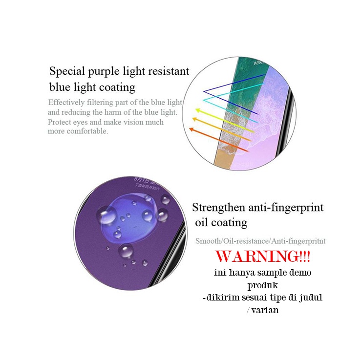 TEMPERED GLASS ANTI BLUE SAMSUNG A6 PLUS GORES KACA RADIASI