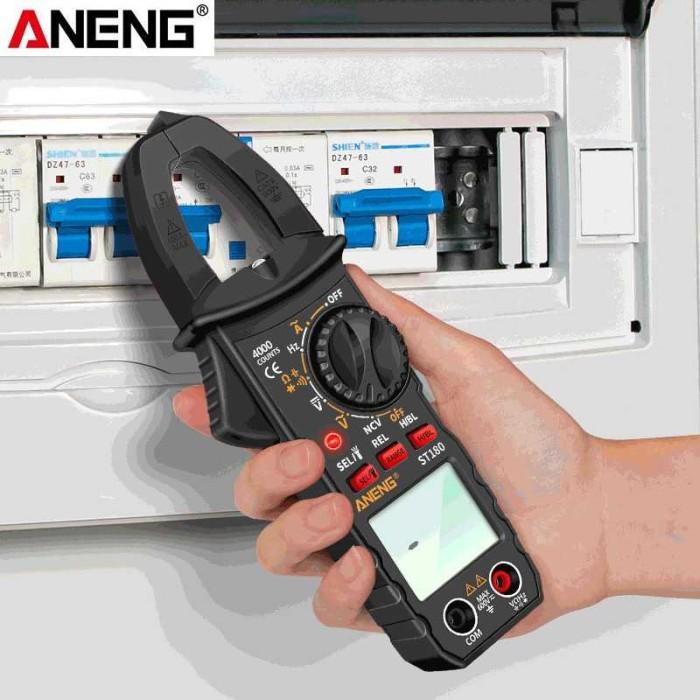 Arus Digital Multimeter Clamp Aneng St180