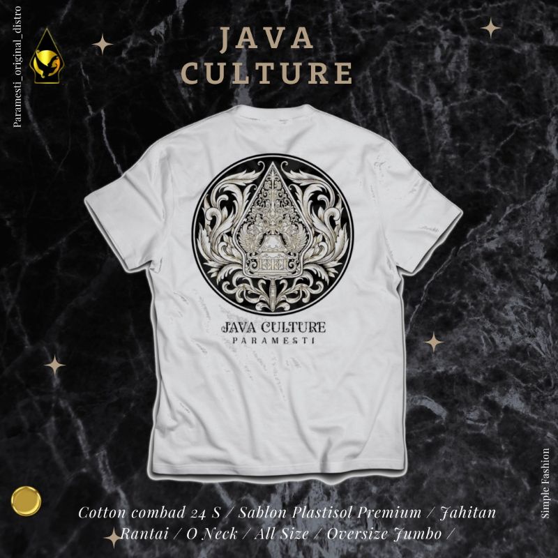 Kaos Budaya Jawa Paramesti Java Culture Wayang Distro Pria Wanita Allsize Oversize