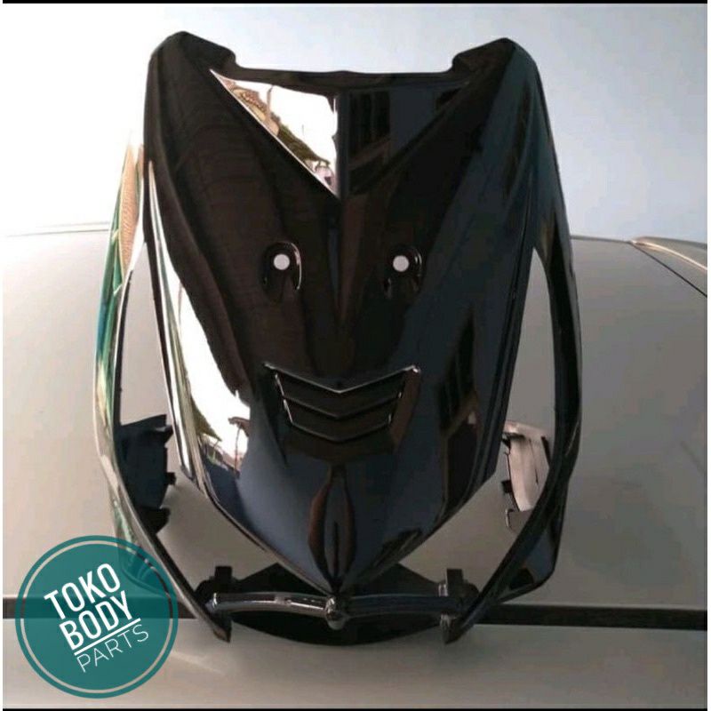 Tameng depan beat karbu hitam