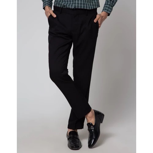 COD Celana Kerja Pria Formal Hitam Slim Fit &amp; Reguler Bruno Rigari Hitam | Celana Bahan Katun 100% Original Brand Big Jumbo Size 29 30 31 32 33 34 36 38 40 42 44 46