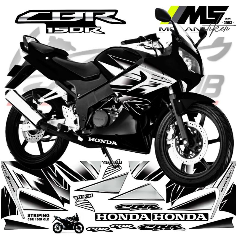 Decal Sticker Striping Variasi Motif Ori Honda CBR 150 R OLD 2003-2004-2005-2006-2007-2008-2009 /CBR