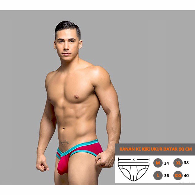 AC CELANA DALAM PRIA LOW WAIST SEXY KUALITAS BERKELAS 