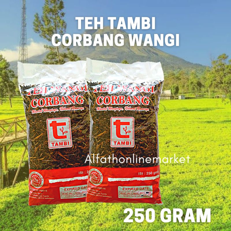 

Teh Tambi Corbang Wangi Melati 250 gram ORI - Teh Tubruk Melati Teh Hijau Asli Tambi Berkualitas