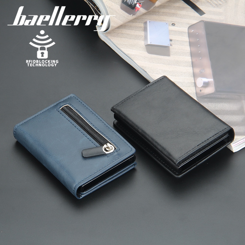 BAELLERRY K9145 Dompet Kartu Pria Bahan Kulit PU Leather Premium WATCHKITE WKOS