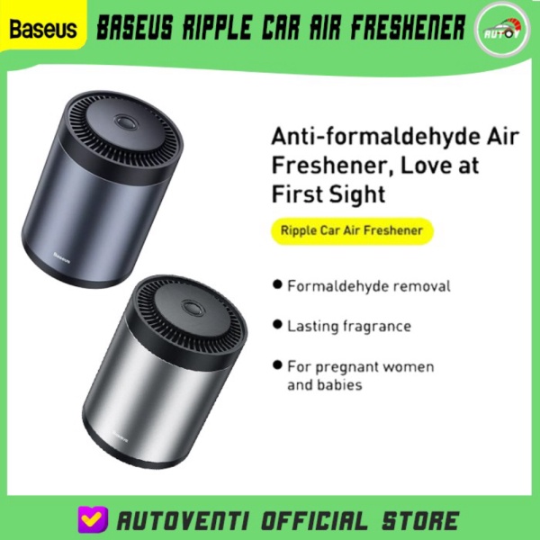 Jual Baseus Ripple Car Air Freshener Penyegar Udara Pewangi Parfum Mobil - Hitam Murah