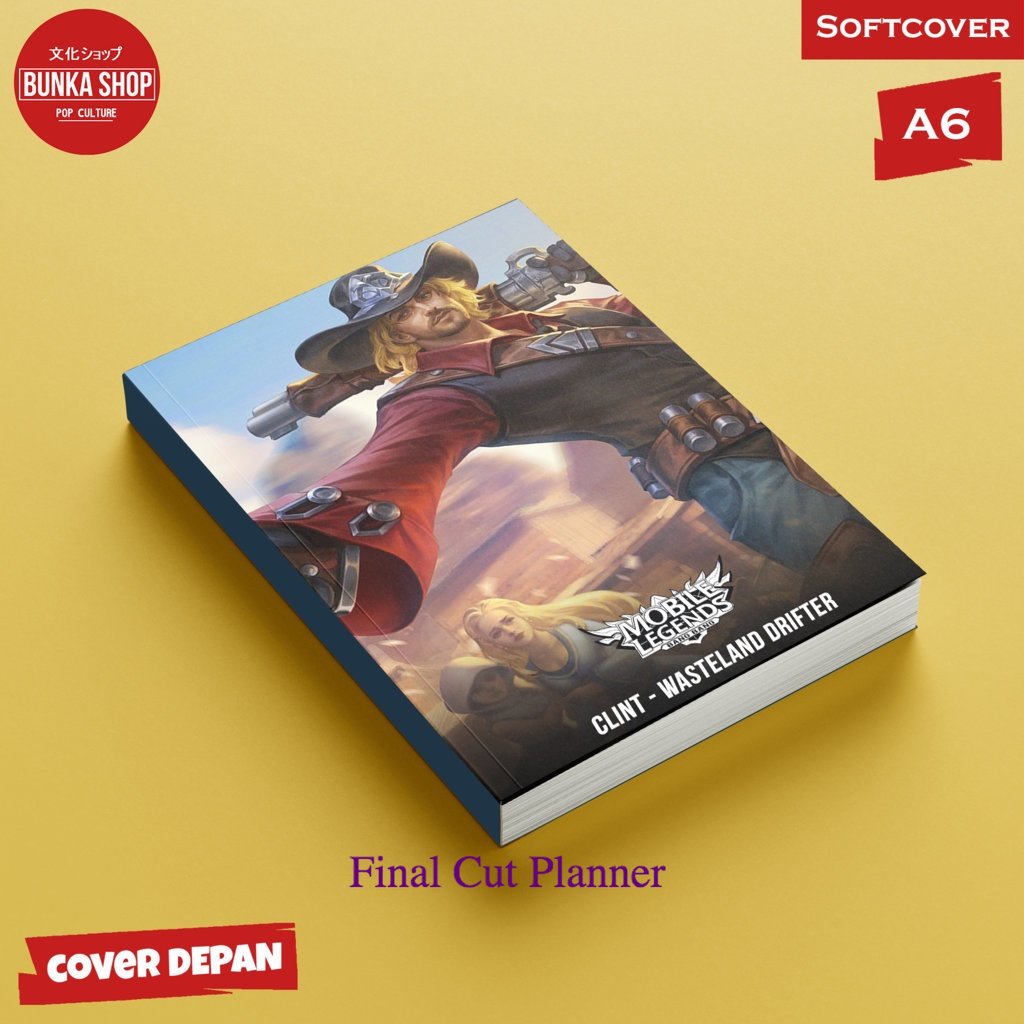

Pocket Note Mobile Legends Clint Wasteland Drifter Softcover A6 Buku tulis Catatan Notes Agenda planner Jurnal planner