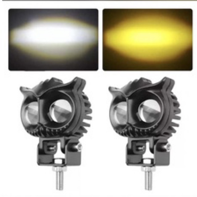 Lampu Tembak Laser LED D2 Owl 2 Warna Putih Kuning Jauh Dekat Lampu tembak Daymaker model OWL Dijamin Terang