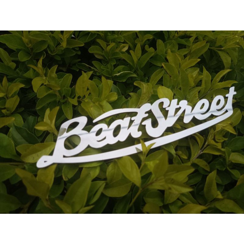 Emblem Beat Street timbul custom Stainless