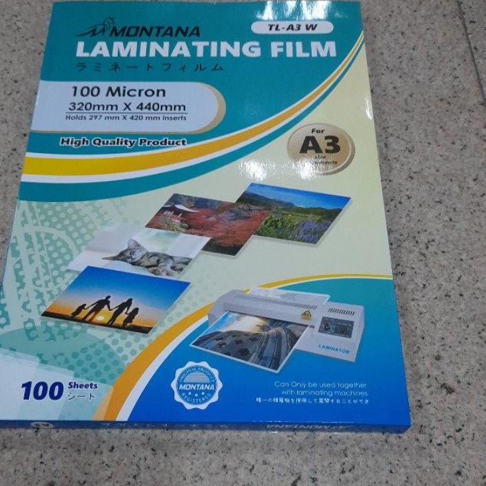 

EXCLUSIVE!Plastik Laminating A3 Amanda 100 Micron (1 Pak) / Laminating Amanda A3|KD4