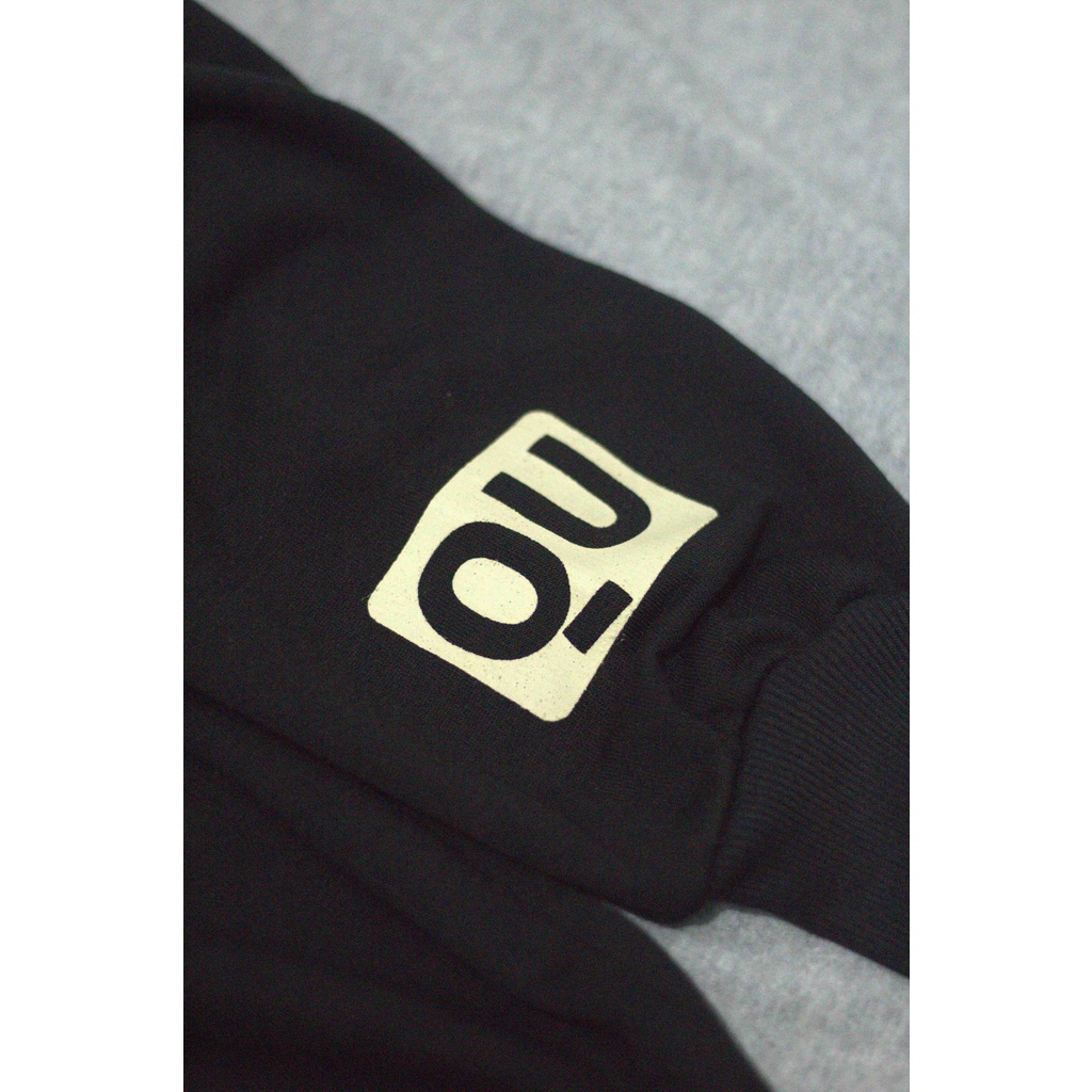 Hoodie oversize unisex original OENIQU motif SLUGS BLACK