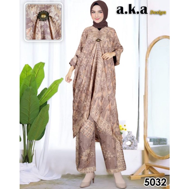 [5032]Stelan Celana Batik Kaftan Semi Sutra // Kode AKA