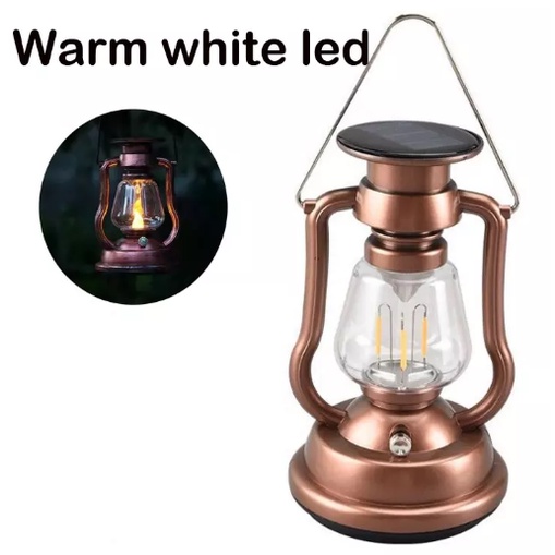 Lampu Lentera LED 10 Watt Warm White Emergency Solar / Lentera Camping Hiking