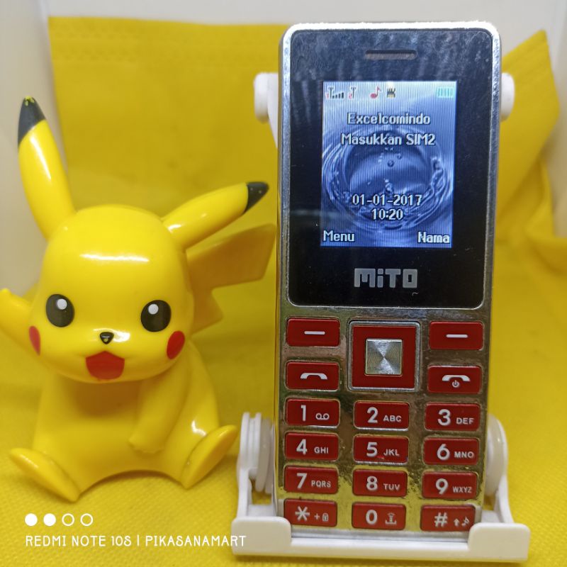 MITO 121 Dual SIM - HP untuk Telpon, SMS, MP3 Player