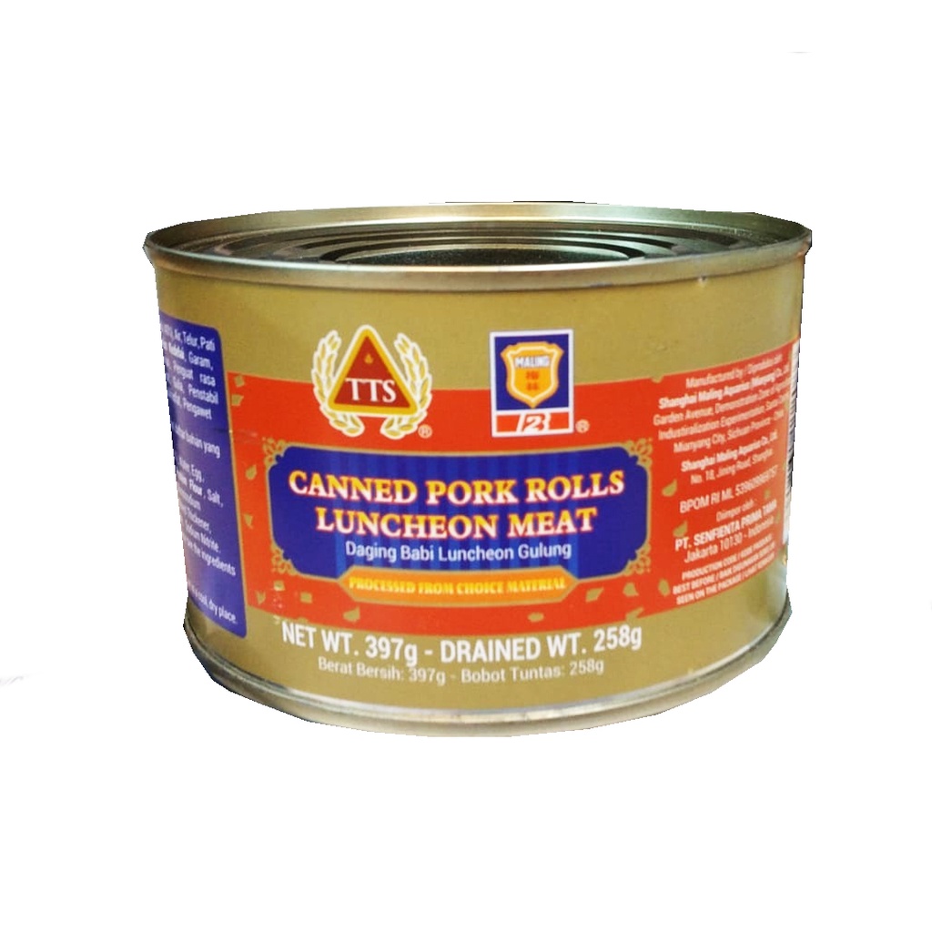 

TTS CANNED PORK ROLLS LUNCHEON MEAT 397g