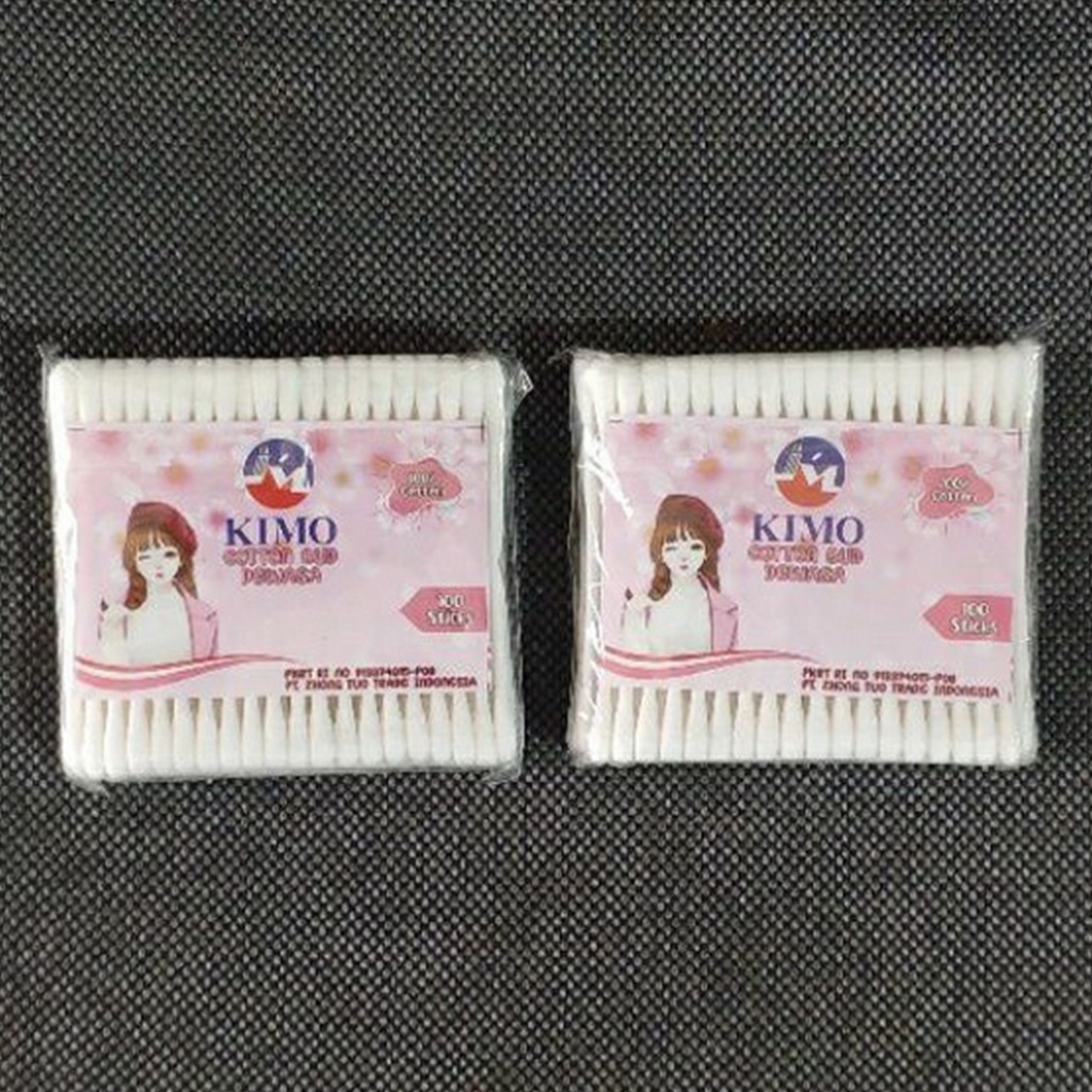 HOPYLOVY - KIMO COTTON BUDS DEWASA 1PACK ( Isi 100PCS )