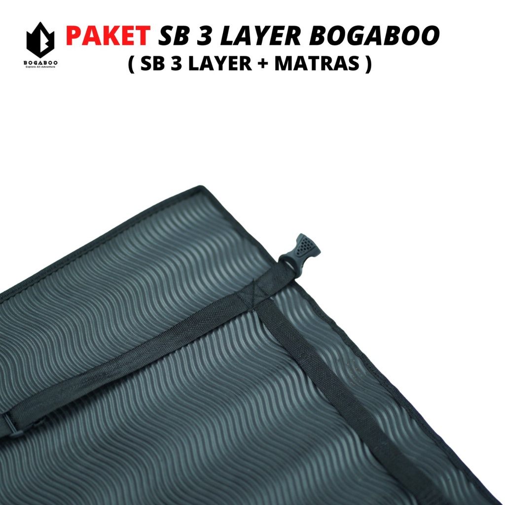 Paket Hemat Sleeping Bag 3 Layer BOGABO + Matras Karet - SB 3 Layer+Matras  -  sleeping bag