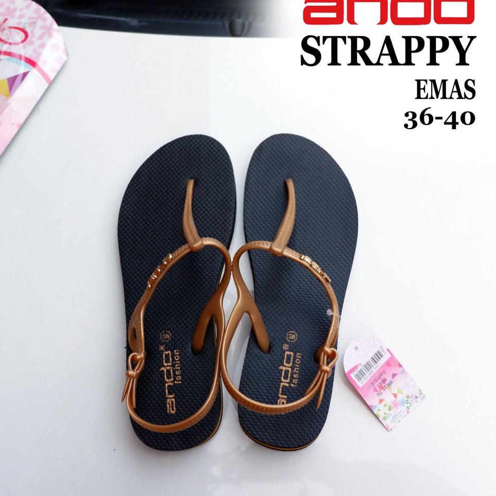 {KHS.18Oc22ˣ} Sandal Wanita Ando - STRAPPY - size 36-40 - sandal tali wanita - sandal casual - sanda