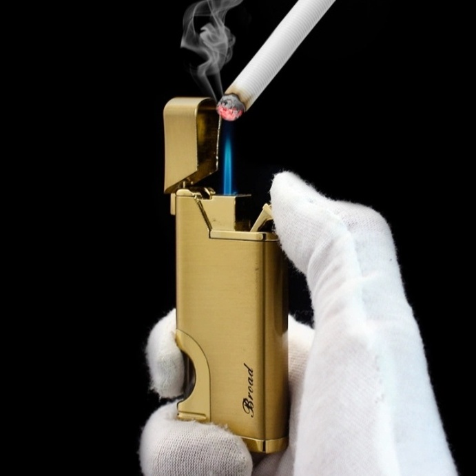 mancis korek api bara BROAD ada indikator gas torch lighter murah unik - 1838
