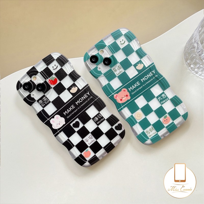 Soft Case Bahan TPU Motif Beruang Kelinci Untuk IPhone 7 8 14 Plus 11 13 12 14 Pro Max XR 6 6s Plus XS Max X SE 2020