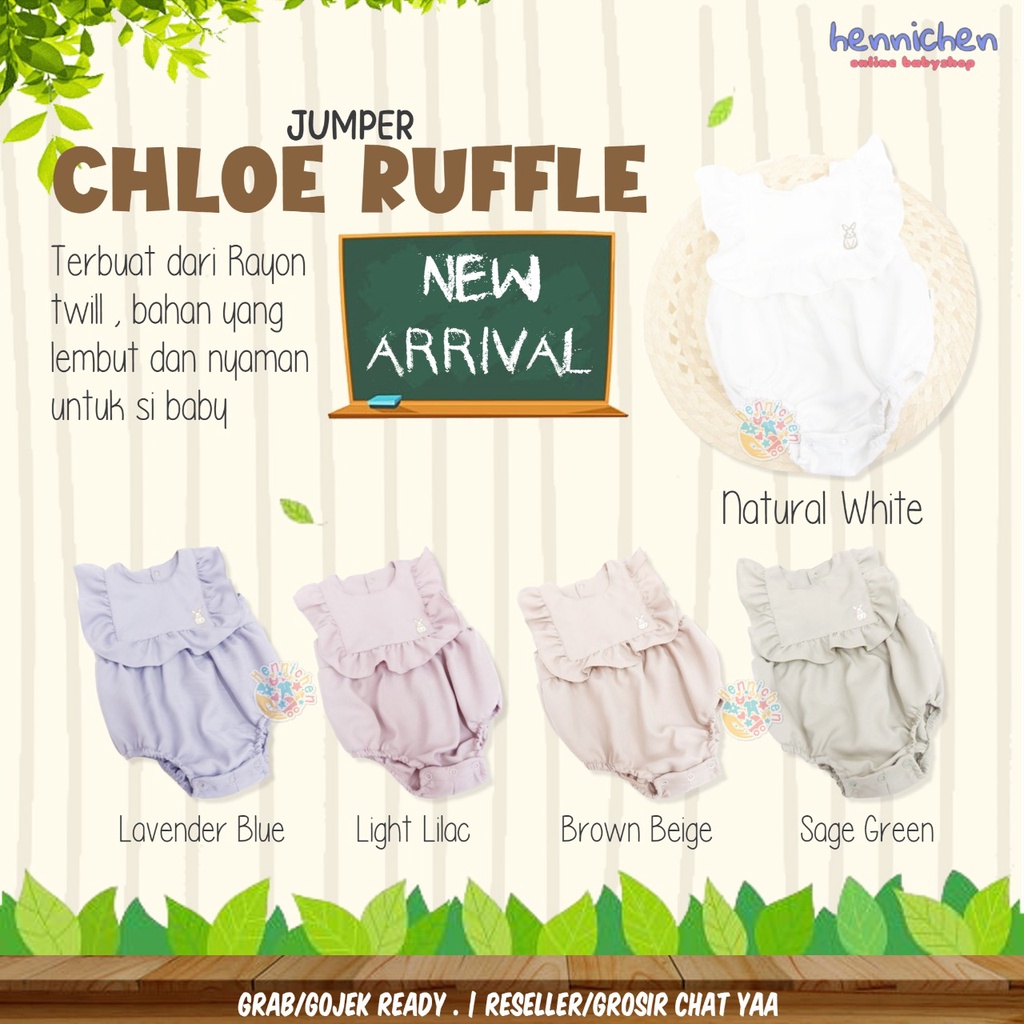 CARROL BABY CHLOE RUFFLE JUMPER JUMPER SEGITIGA JUMPER RUFFLE ANAK FASHION ANAK PEREMPUAN 0 - 2 TAHUN