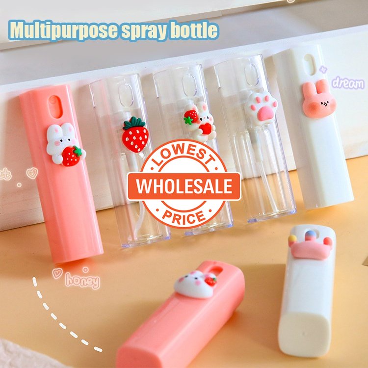 Botol Spray Mini Portable 10ml Motif Kartun Untuk Desinfektan / Desinfektan / Kosmetik / Makeup / Travel