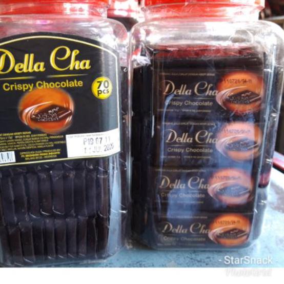 

✨COD✨ Della Cha Crispy Chocolate Toples isi 70pc 