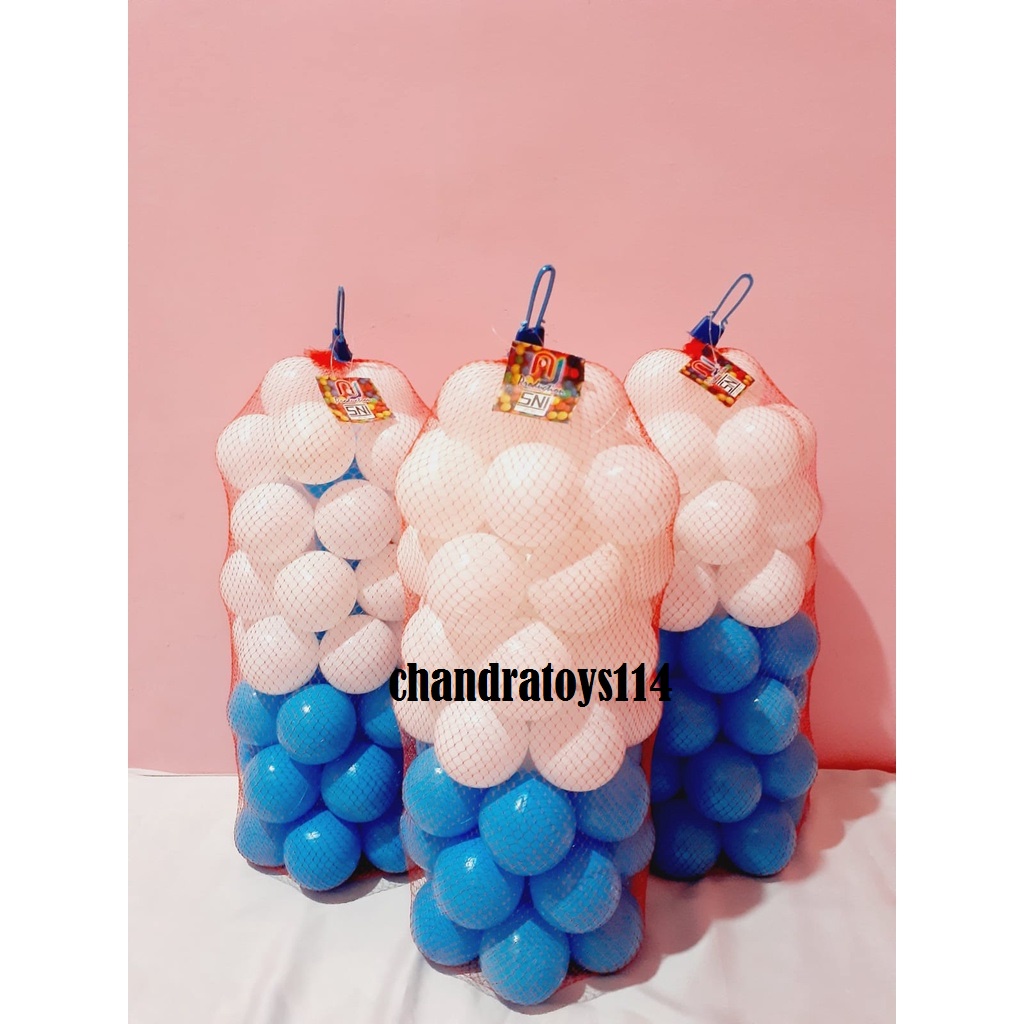 [WARNA SOFT PUTIH &amp; BIRU]  Mandi Bola Anak Anak isi 50 Pcs Best Seller Termurah