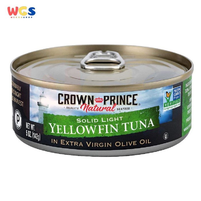 

Ikan Kaleng Crown Prince Solid Light Yellowfin Tuna In Extra Virgin Olive Oil 142G