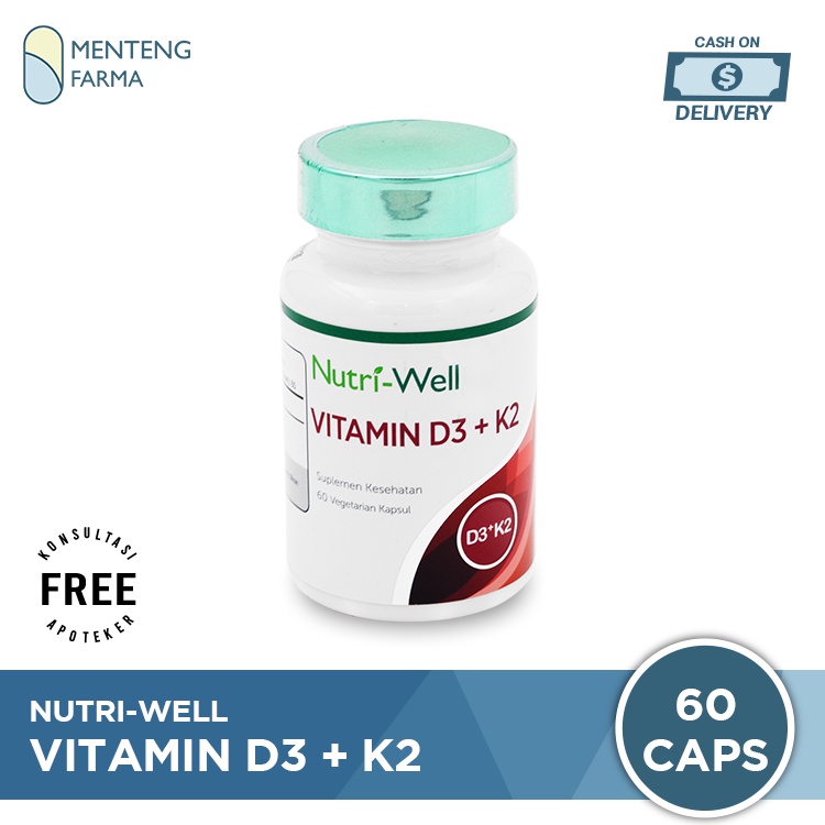 Nutriwell Vitamin D3 + K2 - Menjaga Kesehatan Tulang