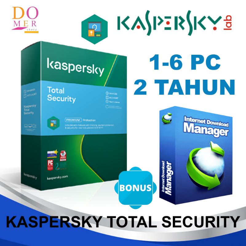 Jual Antivirus Kaspersky Total Security Original Kts Pc Tahun