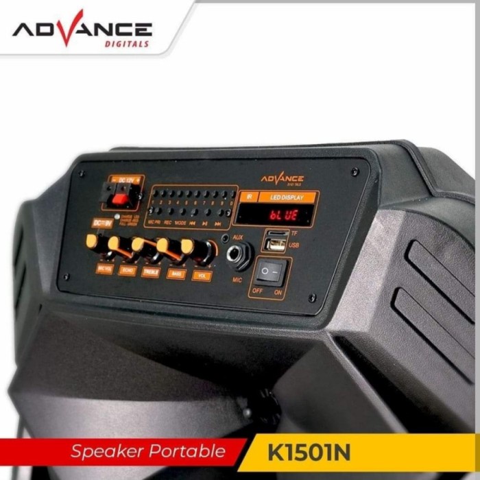 Advance Speaker Meeting K 1501 |15 Inch Speaker Portable Bluetooth Mp3