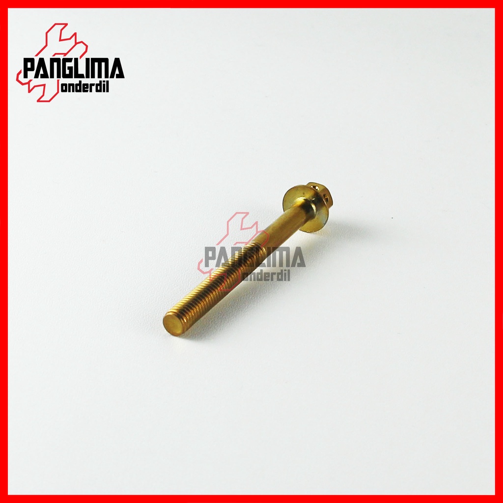 Baut Probolt Flower M6x60-6x60-6 x 60 Kunci 8 Gold-Emas Baud Pro Bolt