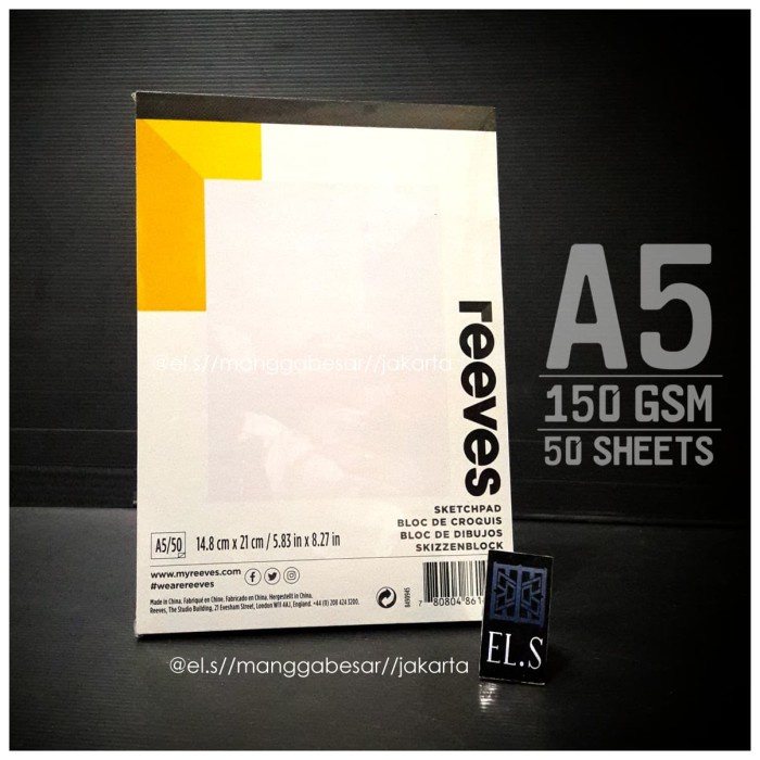 

Hemat Reeves Sketch Pad A5 Berkualitas