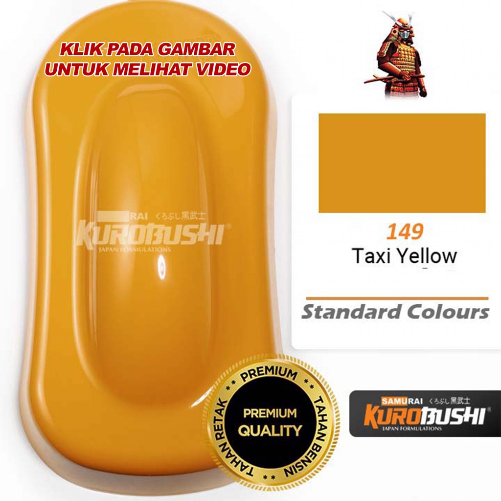 Cat Semprot Pilox Pilok Honda Colours Samurai Paint Kurobushi 149 TAXI YELLOW / KUNING (400ml)