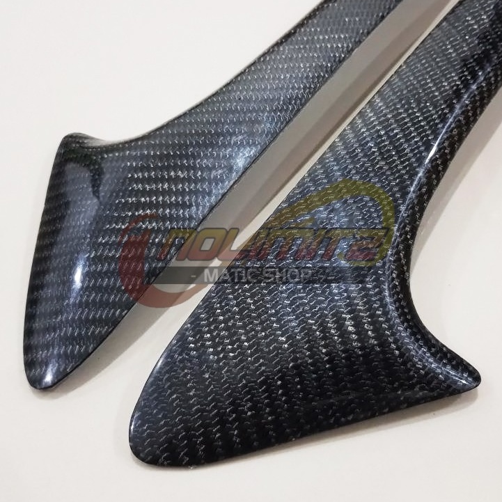 Cover Pelindung Sayap Body Depan Atas Carbon Kevlar PCX 150 Lokal