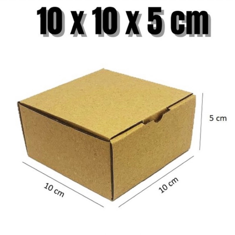 

10x10x5 cm box diecut karton kardus kotak kue pizza dus kemasan packing kecil dus