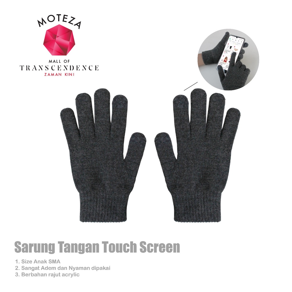 Moteza Sarung Tangan Rajut Anak / Premium Kids Gloves - size TK / SD / SMP / SMA / Touch Screen