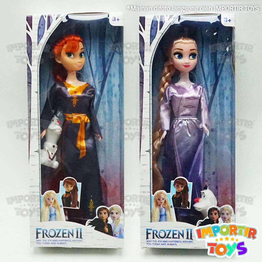 Mainan Anak Barbie Frozen Anna dan Elsa Free Olaf