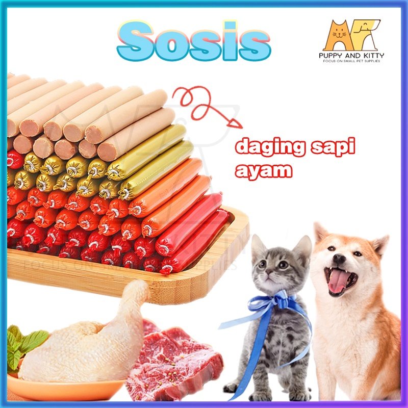 Sosis Kucing Kitten Sosis Anjing Murah Dog and Cat Sausage 15g