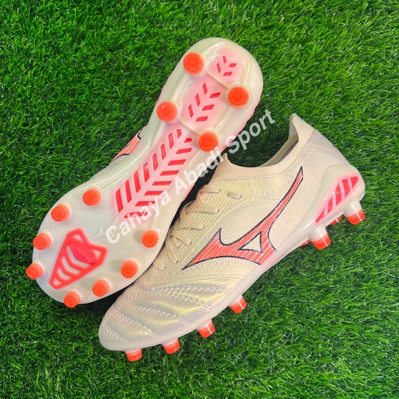 ( BISA COD ) SEPATU BOLA MIZUNO MORELIA NEO BETA 3 WHITE SOLAR PINK FG