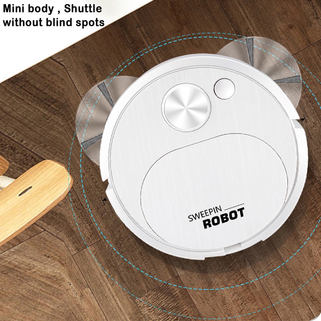 Robot Vacuum Cleaner Penyapu Basah Dan Kering Rechargeable Untuk Rumah Tangga