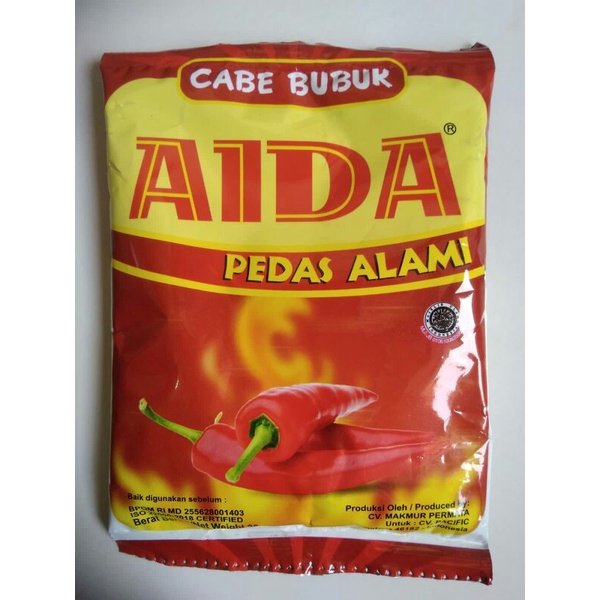 

~MOS~ Cabe Bubuk Aida Sachet 25 g. Bumbu Tabur. Bumbu Pedas. Bumbu Masak. Cabe Pedas. Pedas Alami