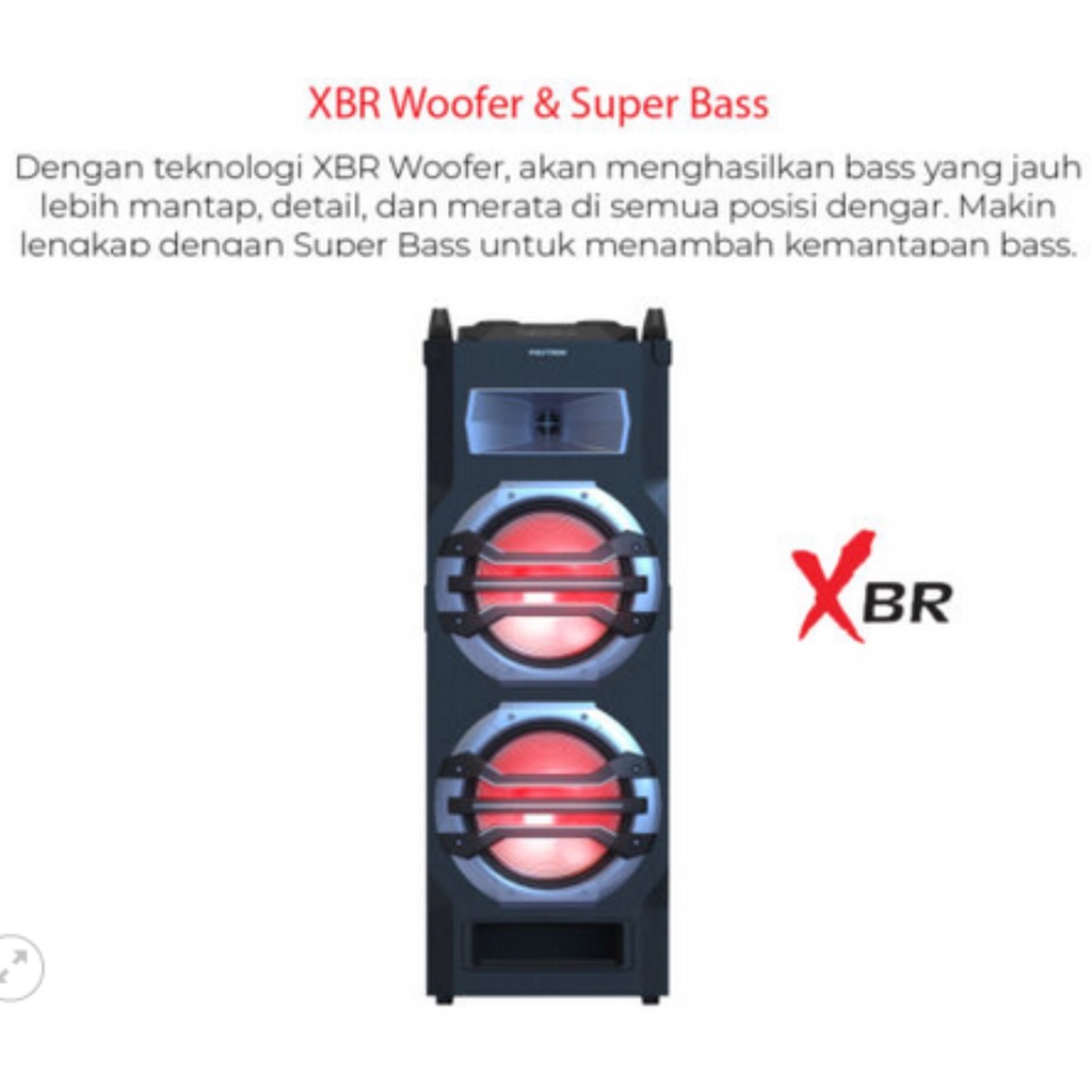 PROMO POLYTRON SPEAKER AUDIO PAS 2A15 / PTS 12KF25 2A15/12KF25 SUPER BASS USB BLUETOOTH