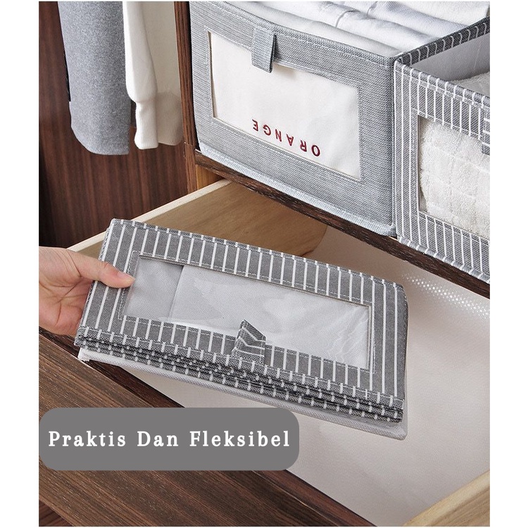 LEXJAKARTA  Kotak Penyimpanan Pakaian Lipat / Kotak Penyimpanan Multifungsi / Box Organizer Storage / Box Pakaian / Tempat Penyimpanan SerbaGuna