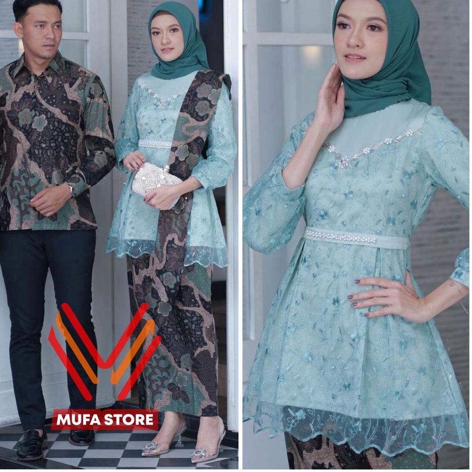 Batik Couple Kebaya Modern Kebaya Wisuda Tunangan Lamaran Baju Kondangan Terbaru 2022