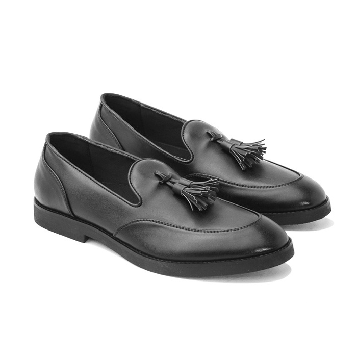 HUESCA BLACK |MNM x Lvnatica| Sepatu Pantofel Pria Formal / Kantor ORI