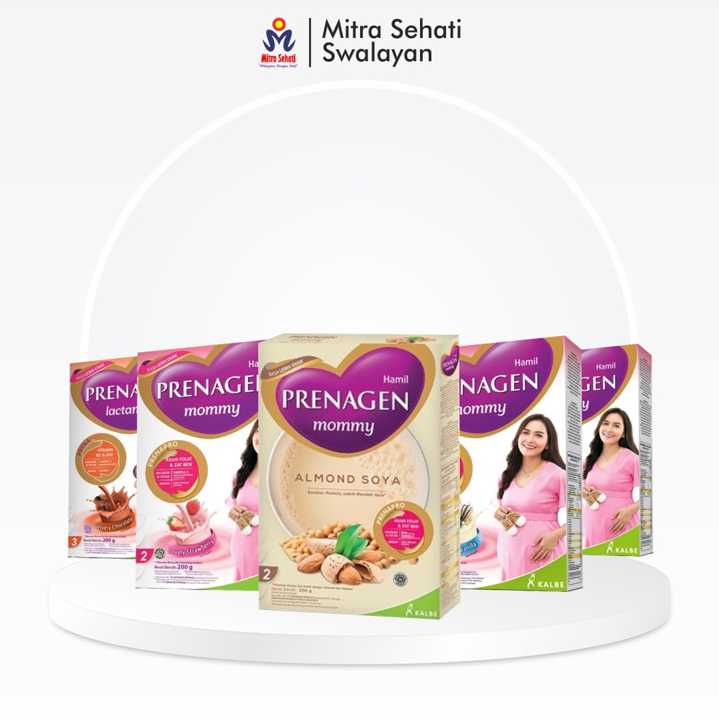 Prenagen Mommy 200g Coklat Vanila Mocha Strawberry Almond Soya Susu Ibu Hamil Usia Kandungan 3 bulan