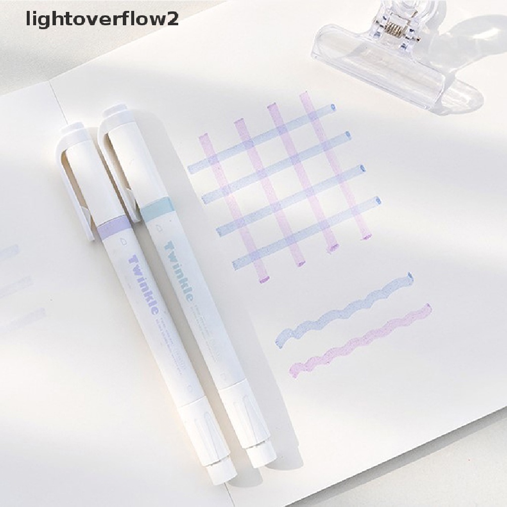 (lightoverflow2) 4pcs / box Spidol Warna Glitter Untuk Menggambar
